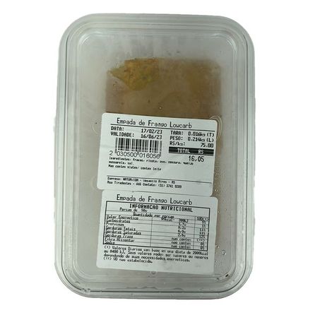 Empada de Frango Low Carb Kg