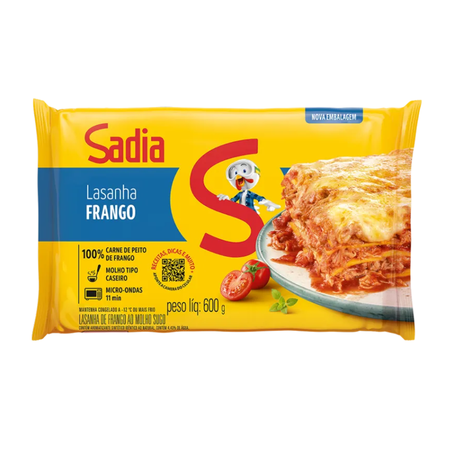 LASANHA FRANGO SADIA 600G