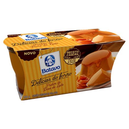 Sobremesa láctea pudim doce de leite batavo delícias do forno