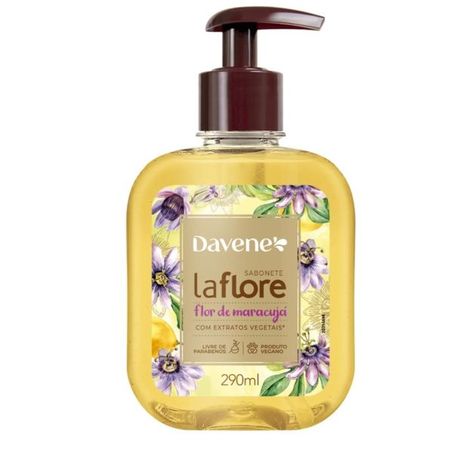 SABONETE LÍQUIDO DAVENE LAFLORE FLOR DE MARACUJÁ PUMP 290ML