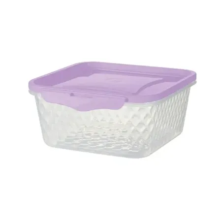 PLASVALE POTE CRISTAL QUADRADO LILAS AMETISTA 1 L 