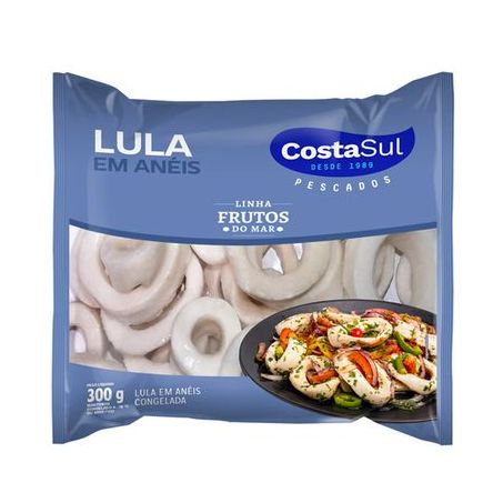 Lula em aneis costa sul cong 300g