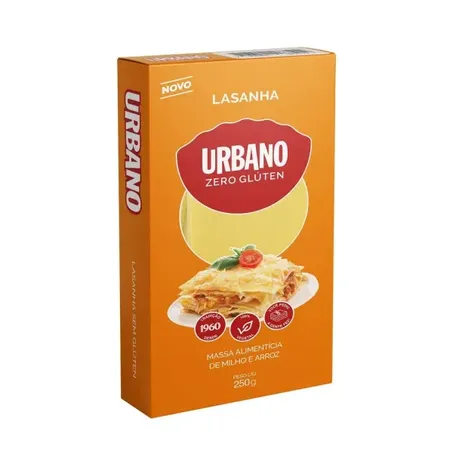 Massa urbano lasanha s/gluten 250g