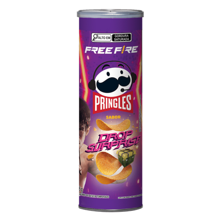 BATATA PRINGLES FREE FIRE DROP SURPRISE 105g