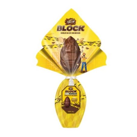 Ovo de Páscoa ao Leite Block Arcor 230g