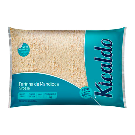 FARINHA DE MANDIOCA GROSSA KICALDO 1KG