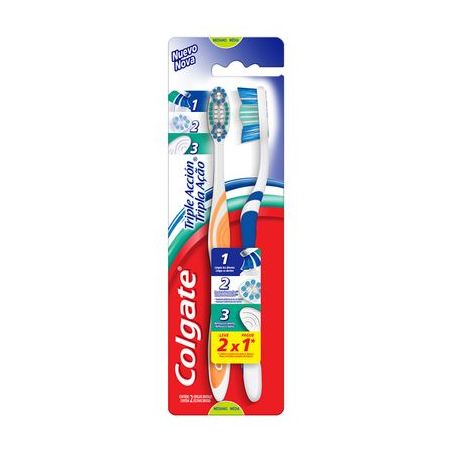 Escova dental colgate tripla acao c/2