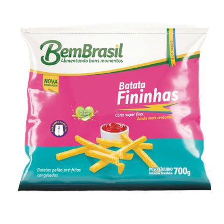 BATATA BEM BRASIL PRE FRIT CONGELA FININHA 700G