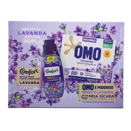 Lava Roupas em Pó Omo Lavanda 1,6Kg 360-18