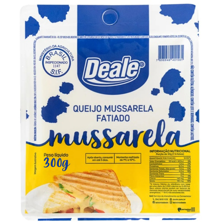 Queijo fatiado deale 300g mussarela