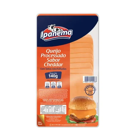 Queijo Cheddar Ipanema 140g Fatiado