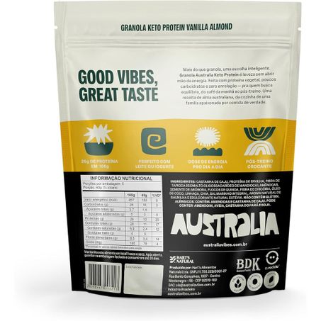 Granola Harts Keto Vanilla Protein Low Carb 200g 360-2