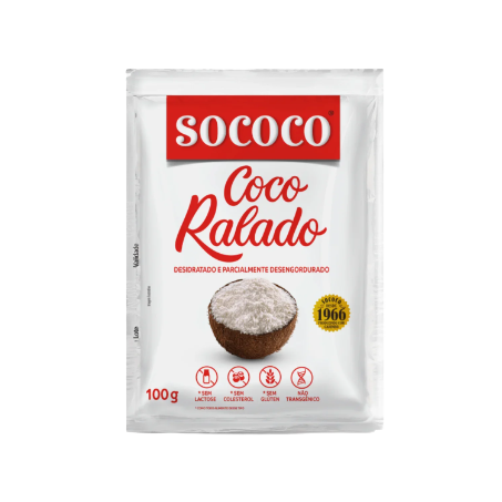 COCO RALADO S/ACUCAR SOCOCO 100G
