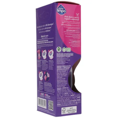 Detergente Sanitário Gel Adesivo Gota Limpa Lavanda 1 Dosador Caixa 41gr - Refil 360-24