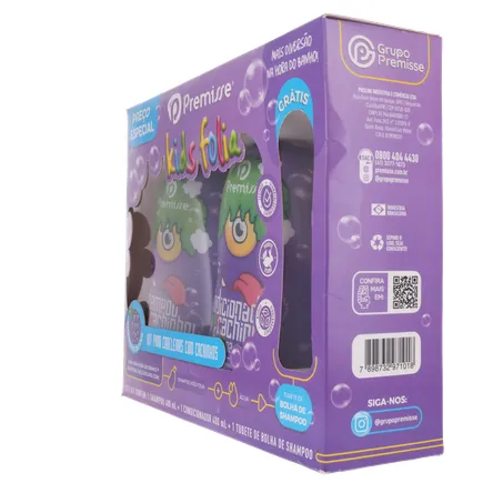 Kit infantil premisse cachos shampoo 400ml + condicionador 400ml 360-6