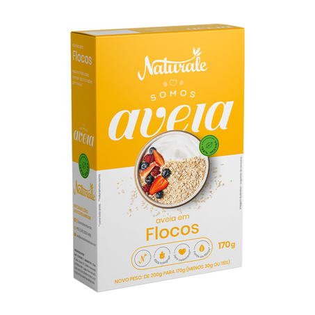 AVEIA EM FLOCOS NATURALE 170G