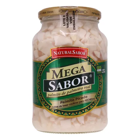 Palmito mega sabor picado 300g