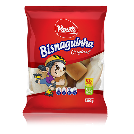 BISNAGUINHA PANITTS 300G ZERO LACTOSE
