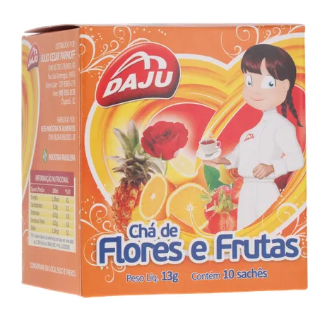 Cha daju flores e frutas 10sc 360-34