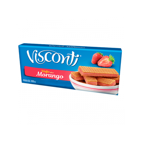 Wafer Visconti Morango 120g