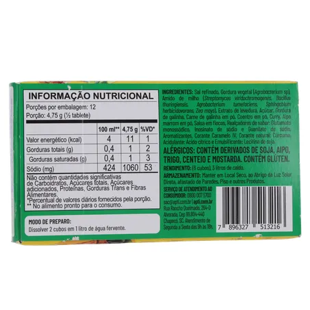 Caldo em Cubos Apti Galinha Caixa com 6un - 57gr 360-17
