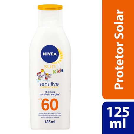 PROTETOR SOLAR SENSITIVE FPS 60 NIVEA SUN KIDS