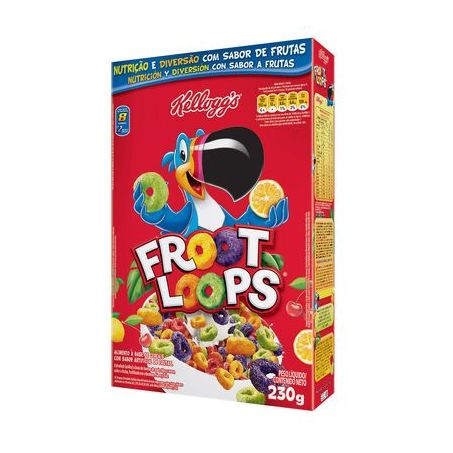 Cereal Matinal Kelloggs Froot Loops Caixa 230G