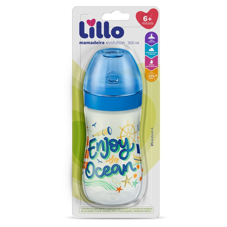 Mamadeira Lillo Div Super 260Ml Azul