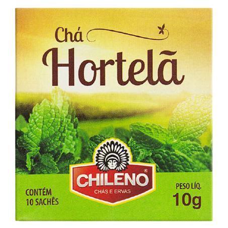 Chá de hortelã chileno com 10 sachês