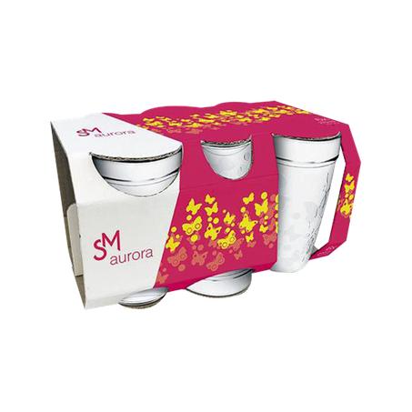 Conjunto copos nadir aurora c/6