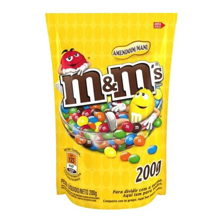 Choc m&ms 200g amendoim