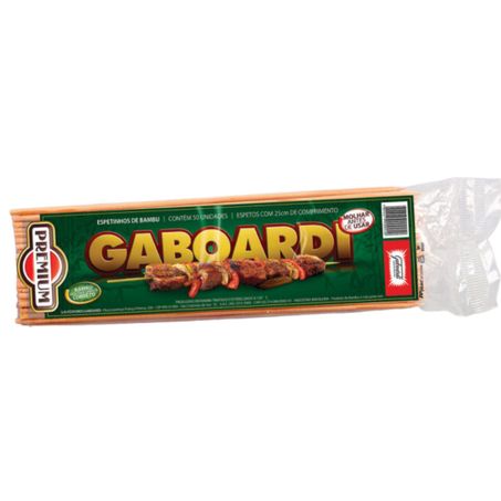 Espetinho mad gaboardi extra longo 30cm 50un