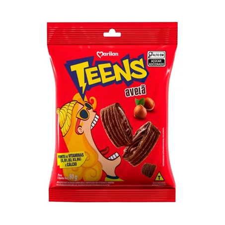 BISCOITO MARILAN TEENS AVELÃ 80G