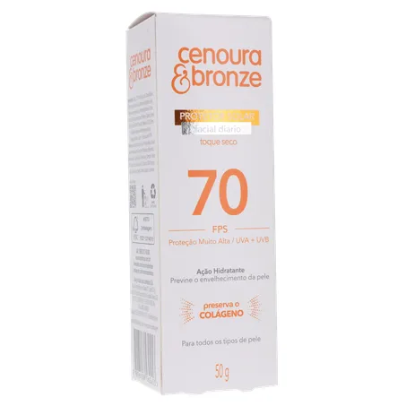 Protetor solar facial cenoura e bronze fps 70 50g 360-34