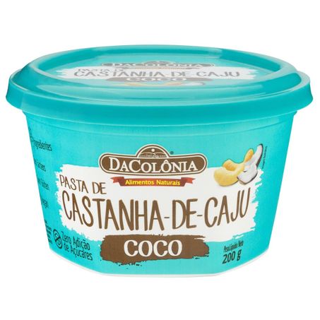 Pasta dacolonia casta de caju 200g coco