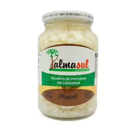 Palmito palmasul pupunha picado 300g
