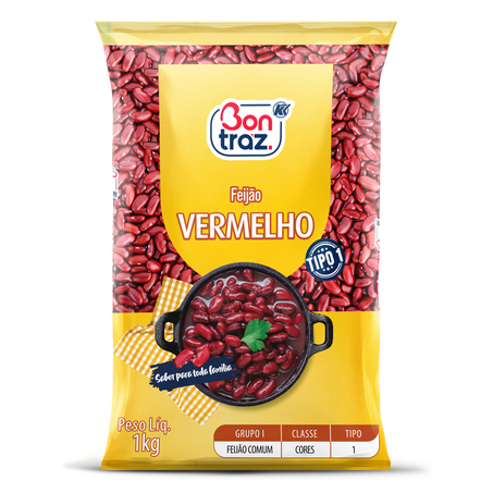 Feijão Bontraz Vermelho Tipo 1 1Kg