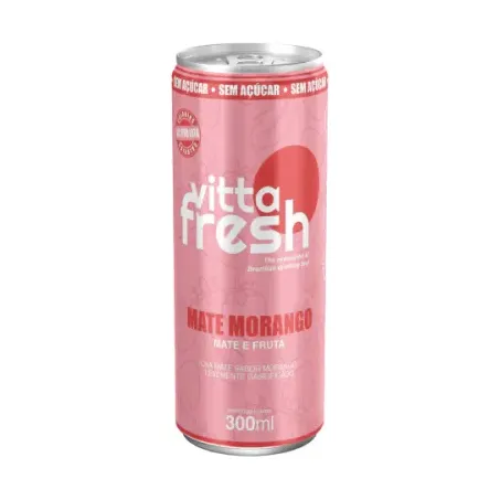 CHÁ MATE MORANGO 300ML - VITTA FRESH