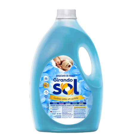 Amaciante girando sol floral paris azul 5l