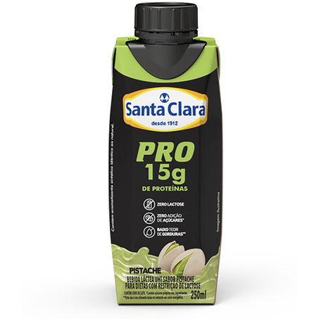 BEBIDA WHEY SANTA CLARA PRO 15G PISTACHE 250ML