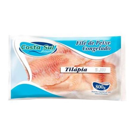 Peixaria File Tilapia Costa Sul Congelado 800G