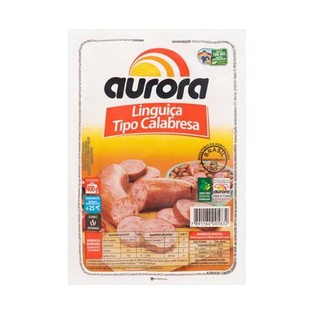 Linguiça Calabresa Aurora Defumada 400G