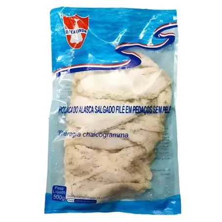 Peixe File Polaca Alasca Mar e Rio 500g Salgada