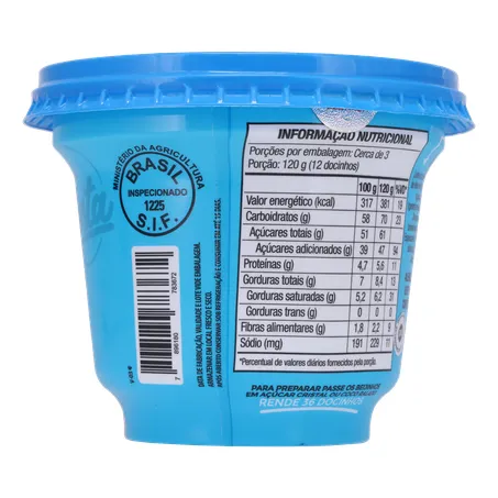 Sobremesa beijinho aurea pote 365g 360-15