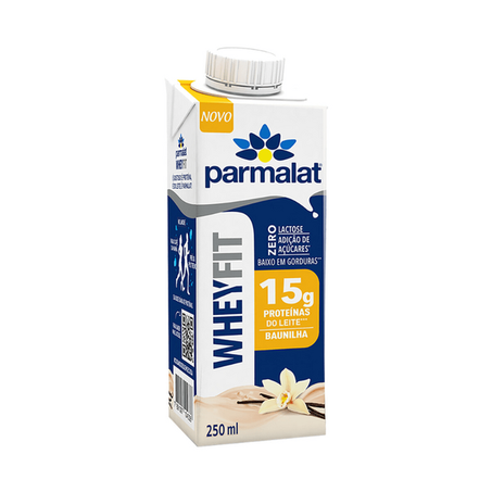 Bebida lactea parmalat wheyfit 250ml baunilha