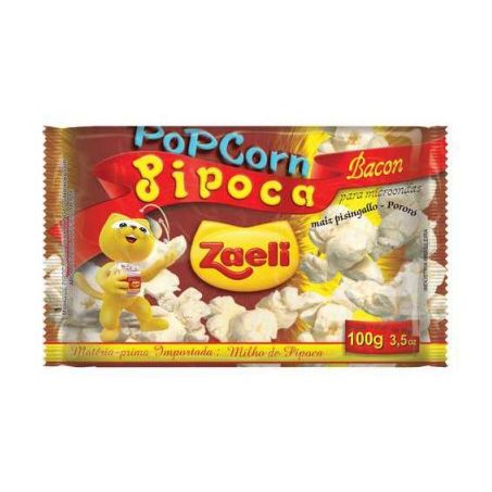 Milho Pipoca Zaeli 100g Microondas Bacon