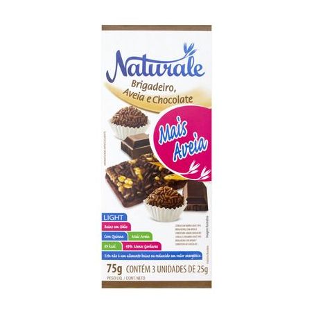 CEREAL NATURALE BRIGADEIRO C/3 BARRA LIGHT 75G
