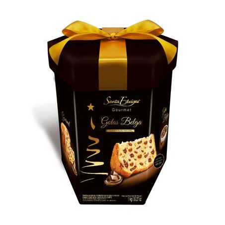 Panettone Santa Edwiges com Gotas de Chocolate Belga 1KG