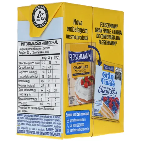 Creme Chantilly Fleischmann Gran Finale 200ml 360-13