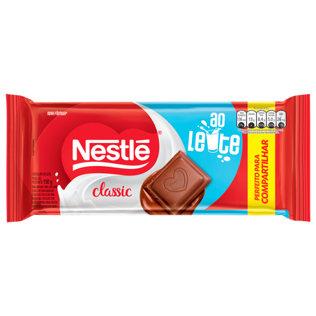 Chocolate Nestlé Classic ao Leite 150g
